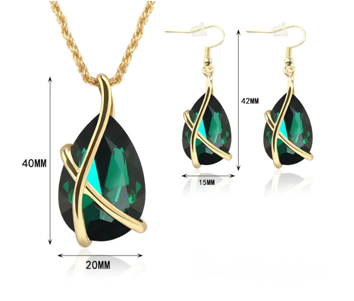 Parure Collier + Boucles d'oreilles GINA REF:166PACN2307 - Promo