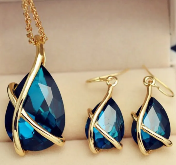 Parure Collier + Boucles d'oreilles GINA REF:166PACN2307 - Promo