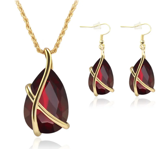 Parure Collier + Boucles d'oreilles GINA REF:166PACN2307 - Promo