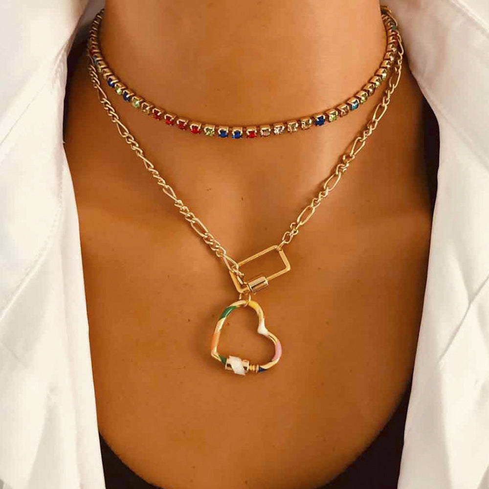 Collier SAMIRA double chaine REF:267CO2309