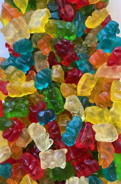 Réf DA 26 - Bonbon en forme de petit Ourson gélifié, sans Gluten, Bonbon Halal - Sachet de 100 gr.