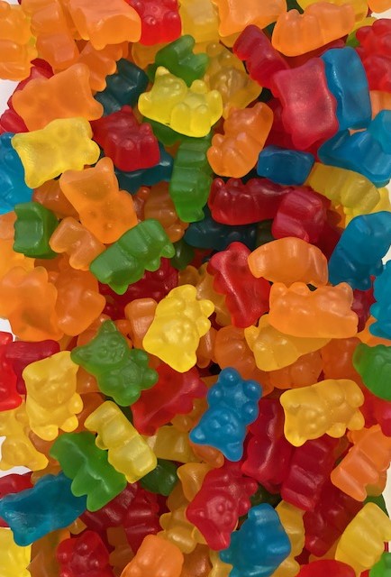 Réf DA 53 - Bonbon Vegan en forme de Nounours gélifiés, sans Gluten, Bonbon Halal - Sachet de 100 gr.