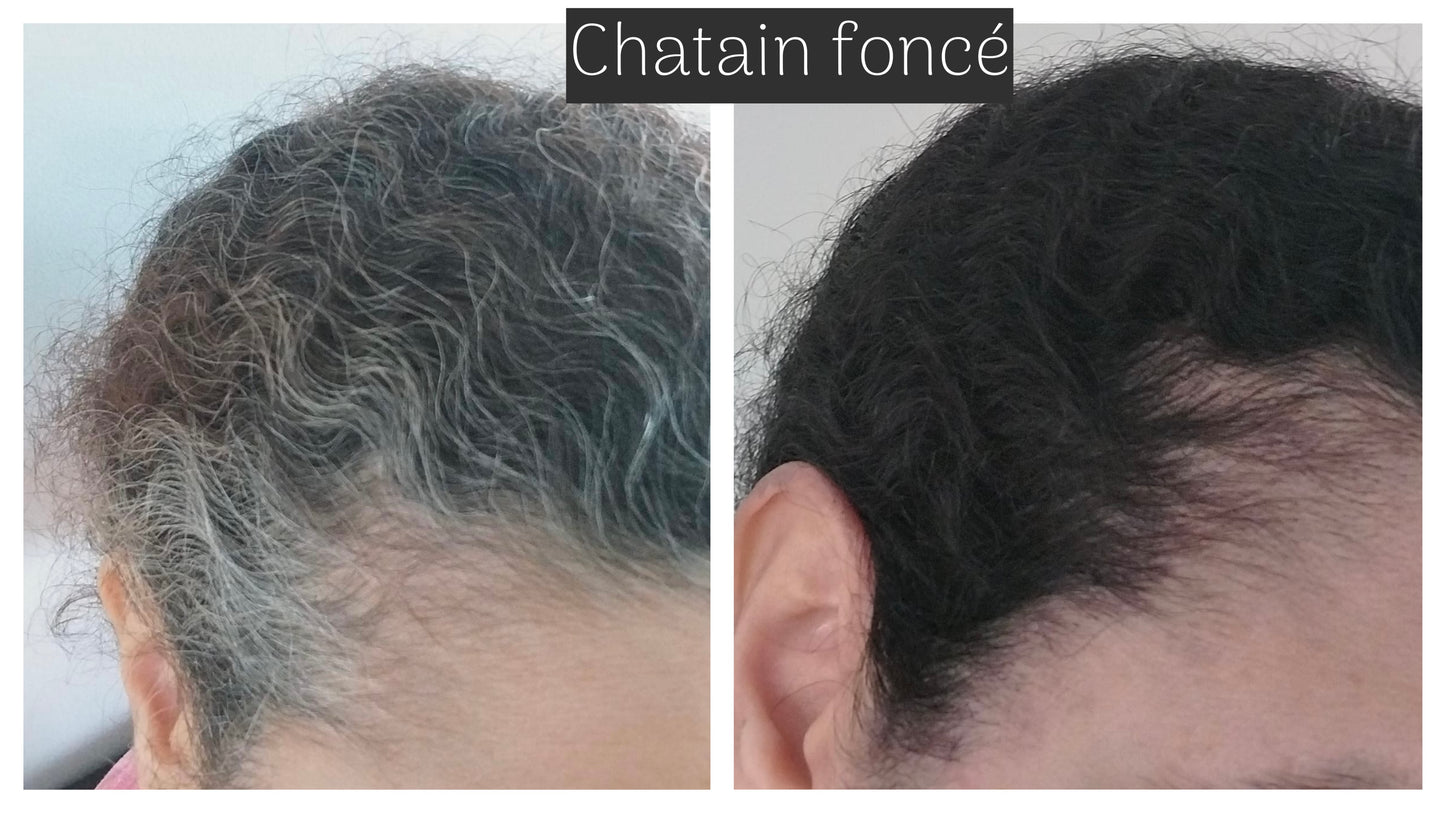 Coloration végétale CHATAIN FONCE - Produit cosmétique - Sachet de 100 gr