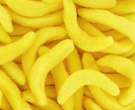 Réf DA 59 - Bonbon en forme de Banane, Bonbon Halal - Sachet de 100 gr.