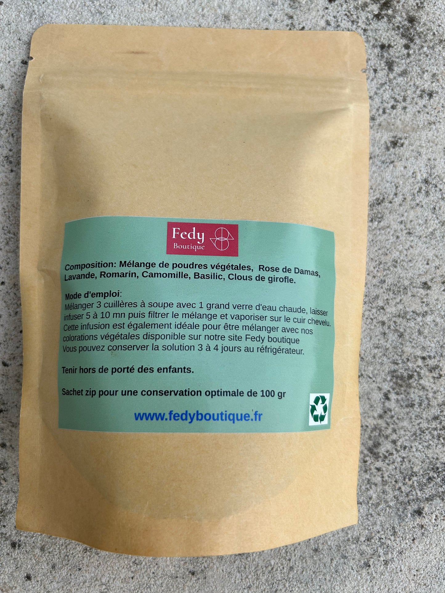 Poudres Ayurvédiques - Produit cosmétique - Sachet de 100 gr