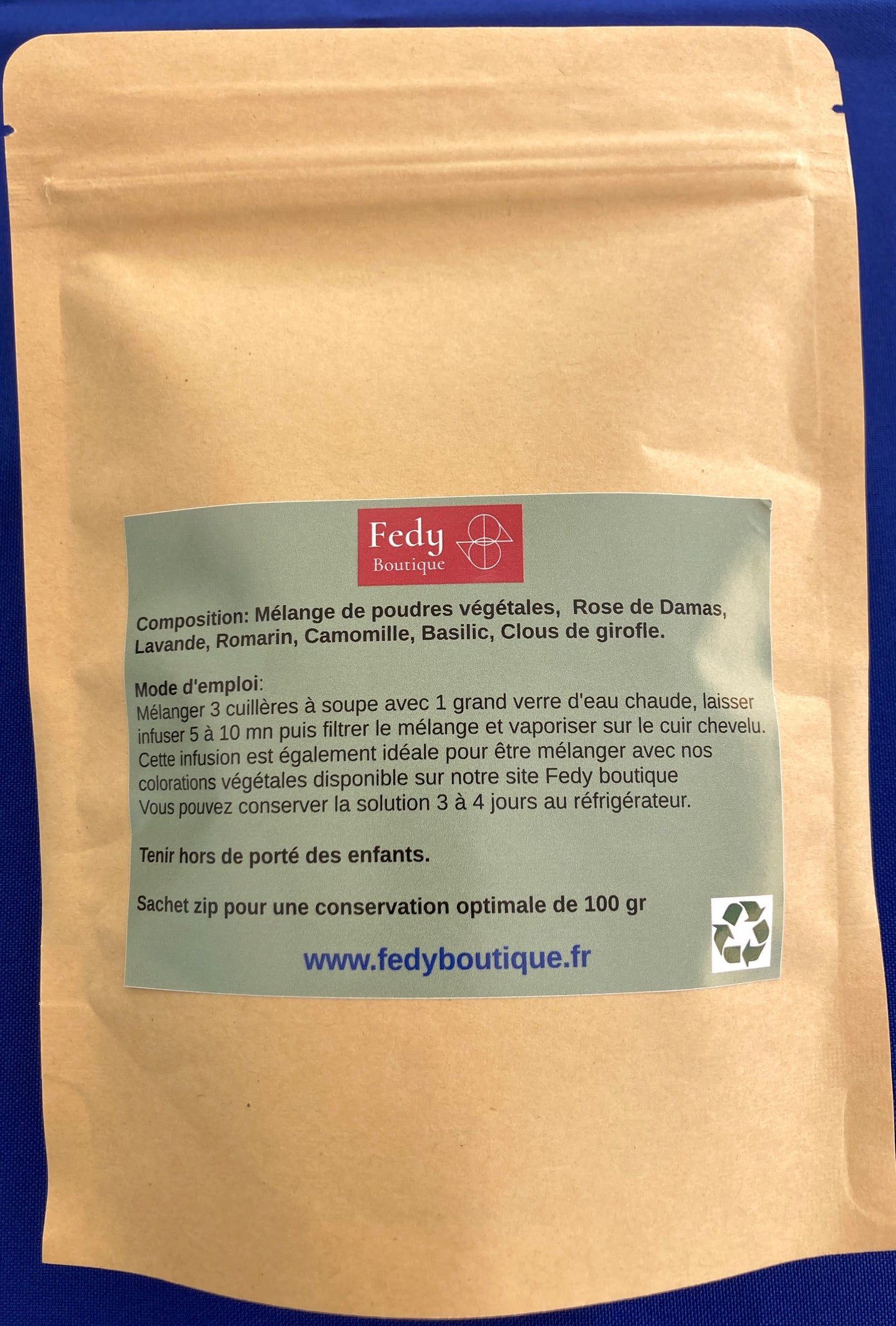 Poudres Ayurvédiques - Produit cosmétique - Sachet de 100 gr