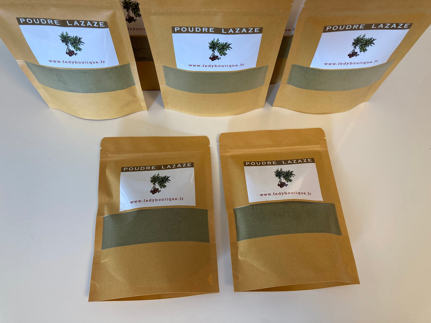 Lazaze ou Daphné Garou - Produit cosmétique - Poudre de soin capillaire - Sachet de 100 gr