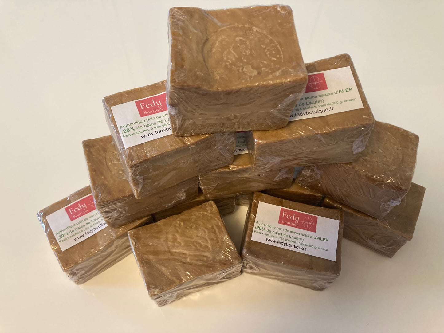 Savon naturel d’ALEP (20% de baies de Laurier) – Produit cosmétique – Promo