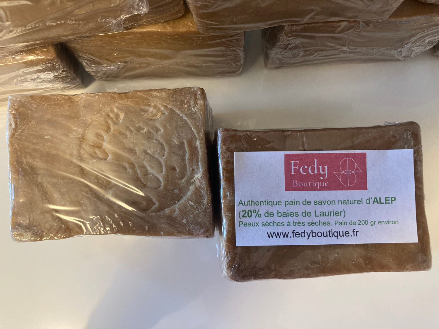 Savon naturel d’ALEP (20% de baies de Laurier) – Produit cosmétique – Promo