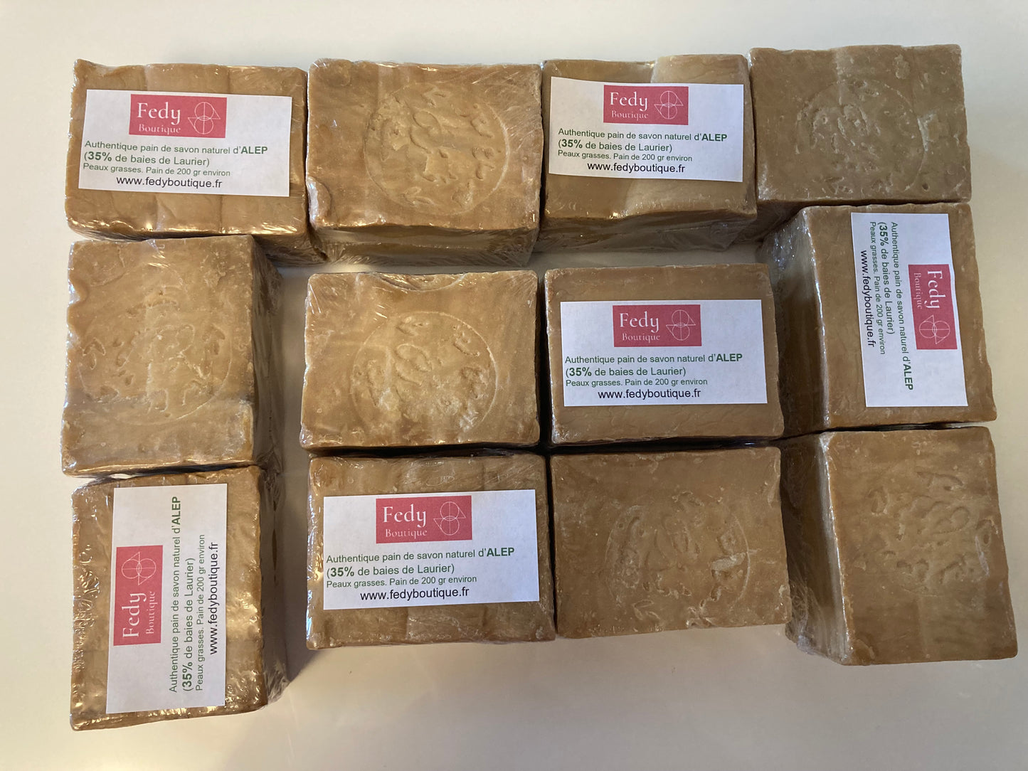 Savon naturel d’ALEP (35% de baies de Laurier) – Produit cosmétique - Promo