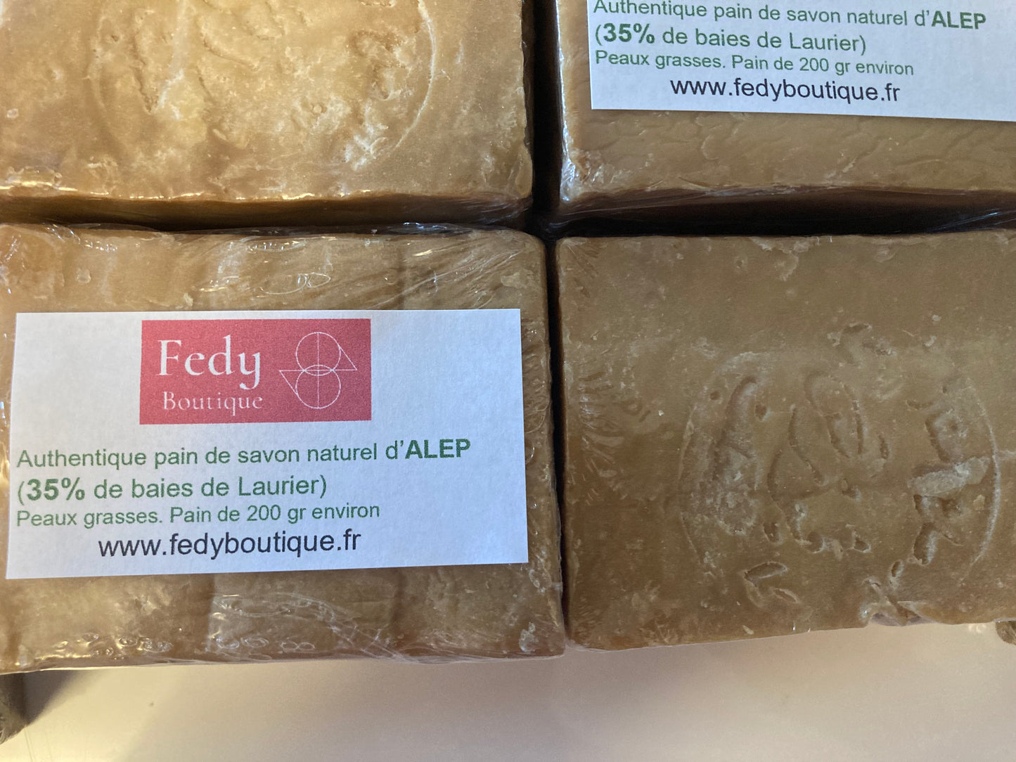 Savon naturel d’ALEP (35% de baies de Laurier) – Produit cosmétique - Promo