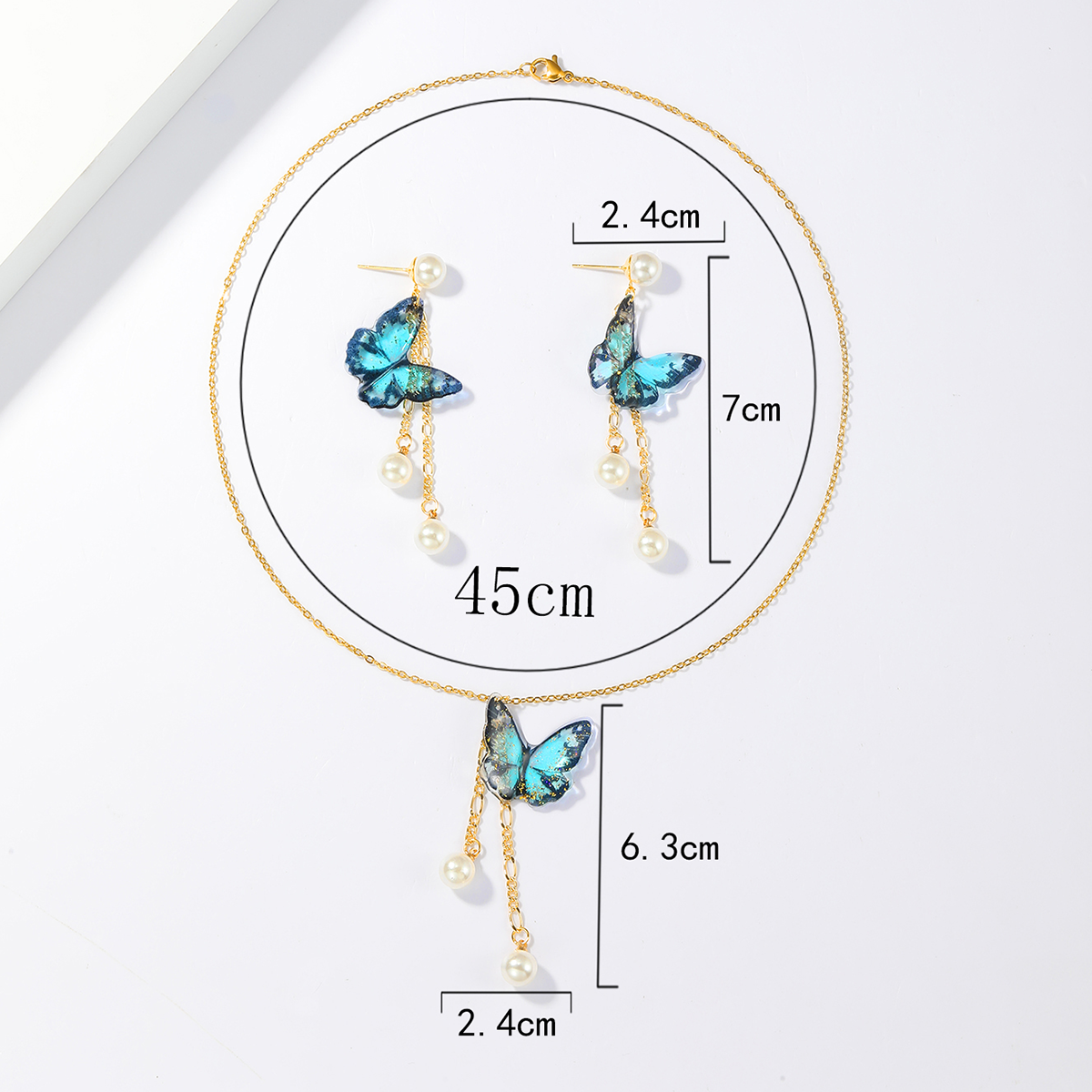 Parure Collier + Boucles d'oreilles VANIA REF:204PACN2307 - Promo