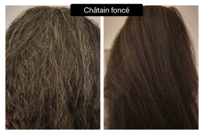 Coloration végétale CHATAIN FONCE - Produit cosmétique - Sachet de 100 gr