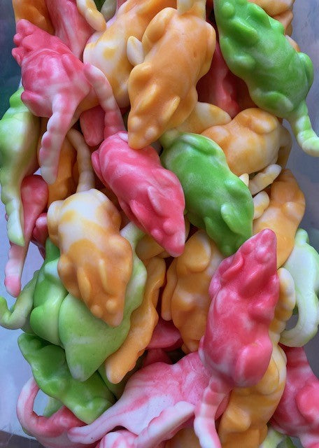 Réf DA 31  - Bonbon en forme de Souris gélifié, sans Gluten, Bonbon Halal - Sachet de 100 gr.