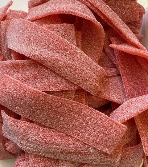 Réf DA 65 - Bonbon en forme de mini Ceinture gout Fraise, Bonbon Halal -Sachet de 100 gr.