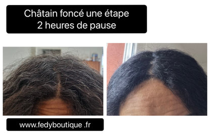 Coloration végétale CHATAIN FONCE - Produit cosmétique - Sachet de 100 gr