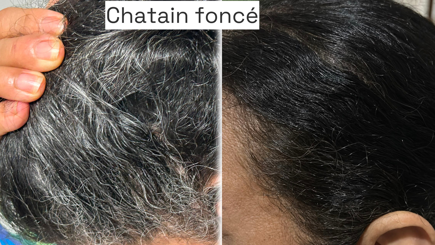 Coloration végétale CHATAIN FONCE - Produit cosmétique - Sachet de 100 gr
