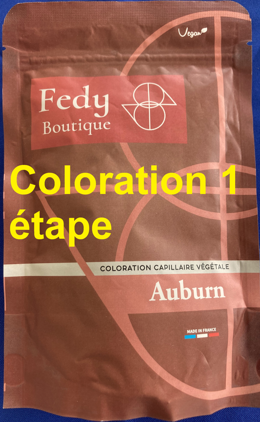 Coloration végétale AUBURN - Produit cosmétique - Sachet de 100 gr