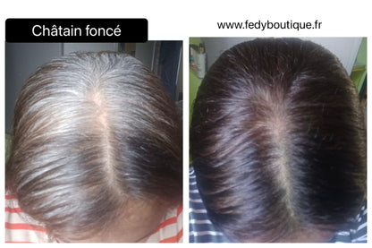 Coloration végétale CHATAIN FONCE - Produit cosmétique - Sachet de 100 gr