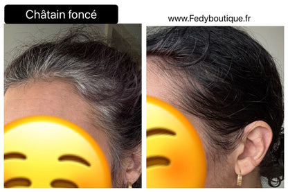 Coloration végétale CHATAIN FONCE - Produit cosmétique - Sachet de 100 gr