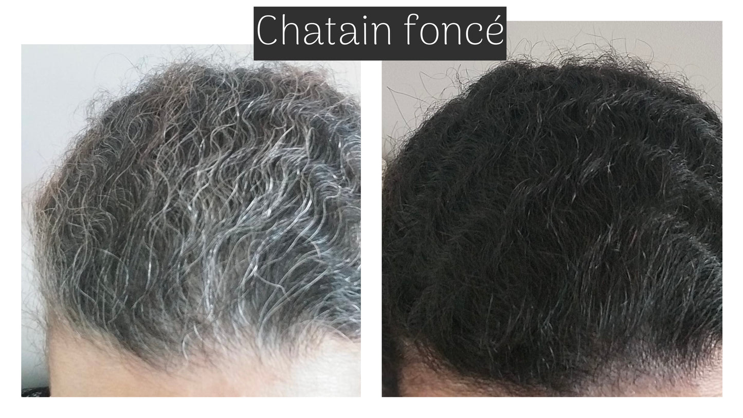 Coloration végétale CHATAIN FONCE - Produit cosmétique - Sachet de 100 gr