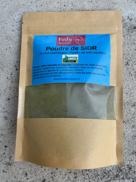 SIDR ou JUJUBIER – Produit cosmétique - Poudre de soin capillaire. Sachet de 100 gr