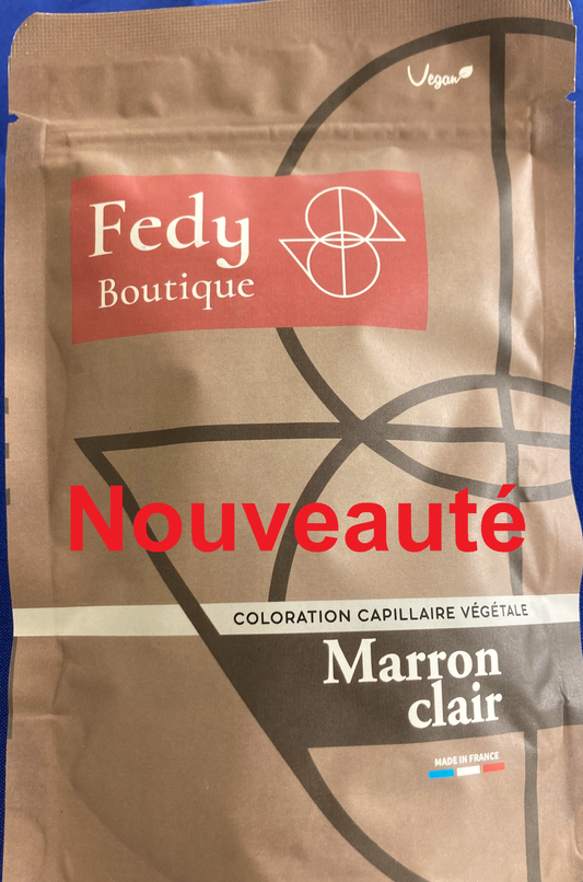 Coloration végétale MARRON CLAIR- Produit cosmétique - Sachet de 100 gr
