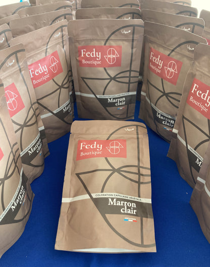 Coloration végétale MARRON CLAIR- Produit cosmétique - Sachet de 100 gr