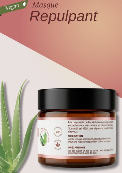 MASQUE Repulpant Acide Hyaluronique, Produit cosmétique, pot de 200 ml