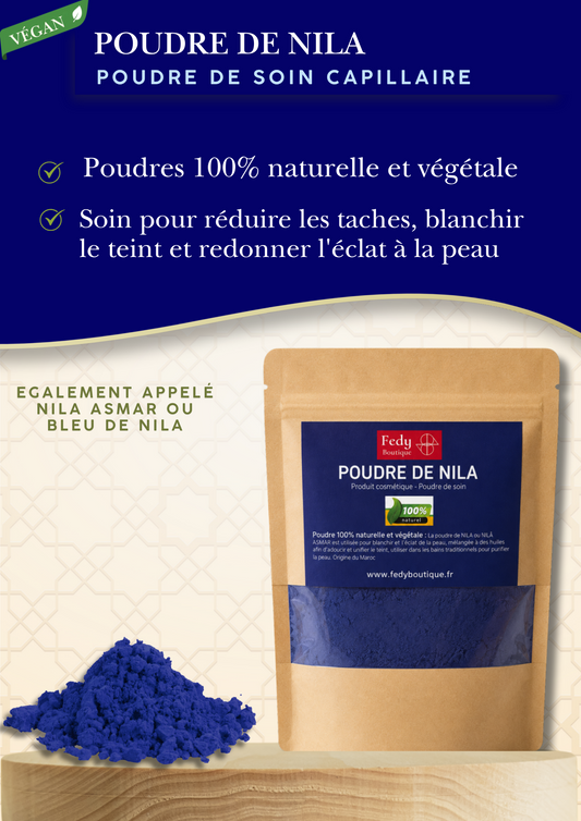 Poudre de NILA - Produit cosmétique - Sachet ZIP de 100 gr