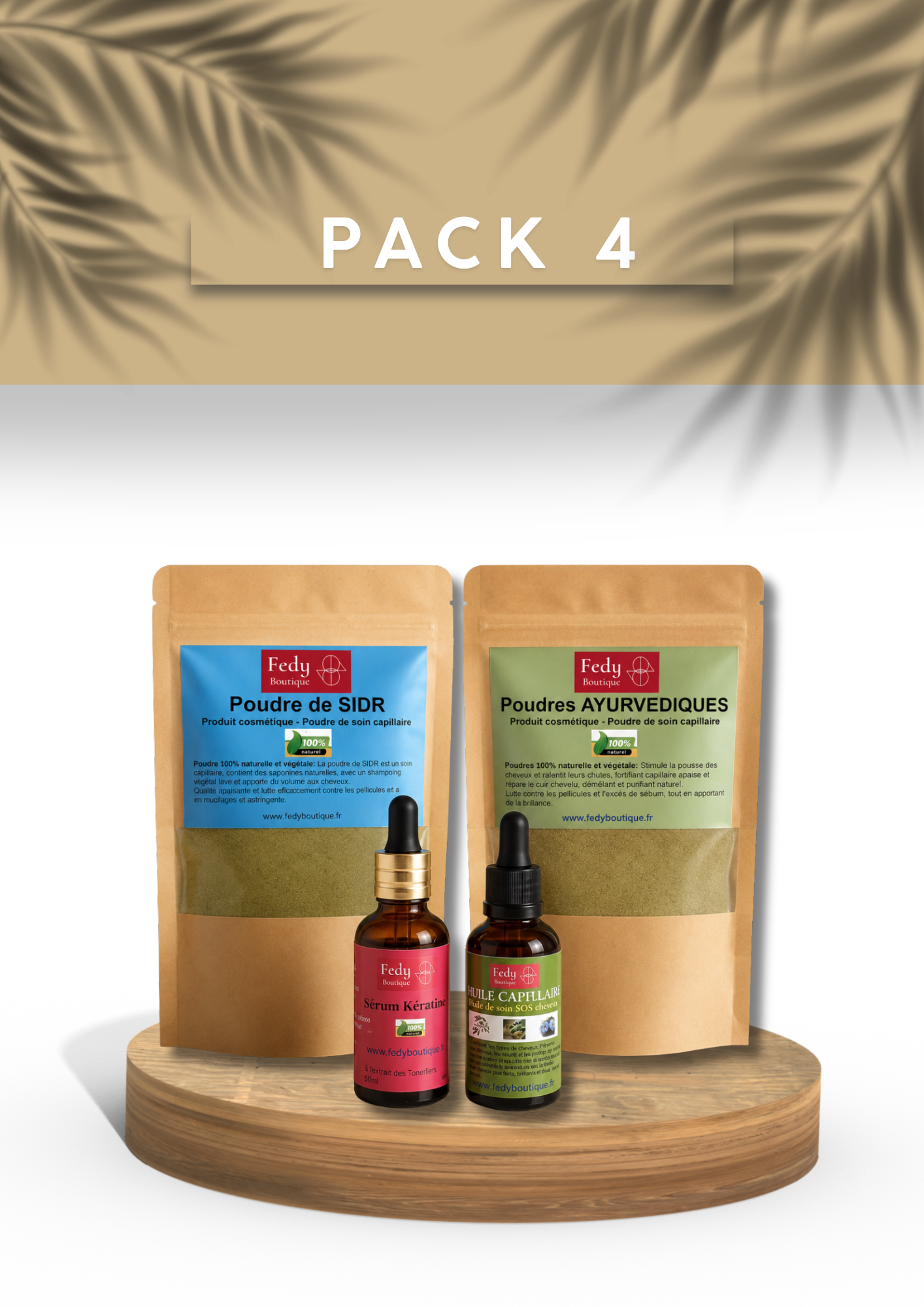 PACK 4 - Produit Cosmétique - 4 PRODUITS