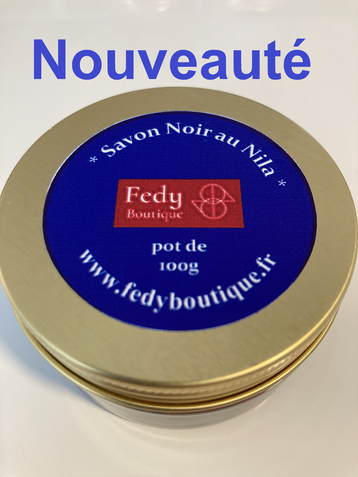 Savon Noir au NILA, produit cosmétique, Pot de 100 gr