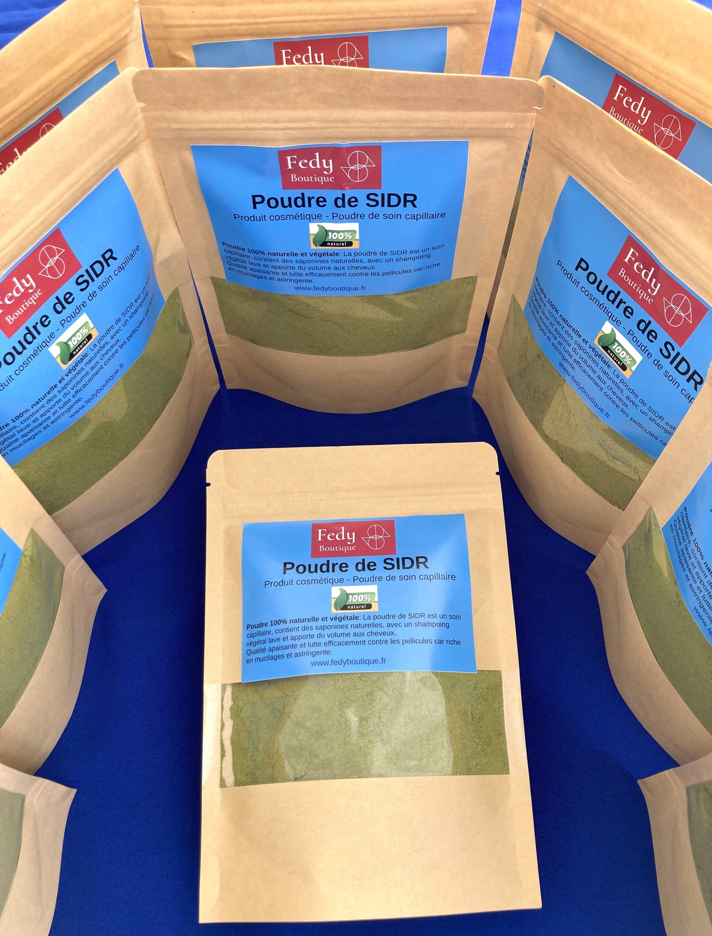 SIDR ou JUJUBIER – Produit cosmétique - Poudre de soin capillaire. Sachet de 100 gr