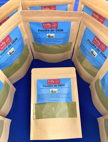 SIDR ou JUJUBIER – Produit cosmétique - Poudre de soin capillaire. Sachet de 100 gr