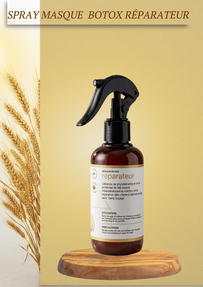SPRAY Masque Botox Capillaire soin réparateur SANS RINCAGE - Produit cosmétique - 200 ML