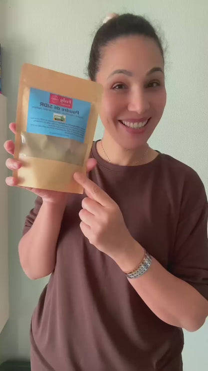SIDR ou JUJUBIER – Produit cosmétique - Poudre de soin capillaire. Sachet de 100 gr